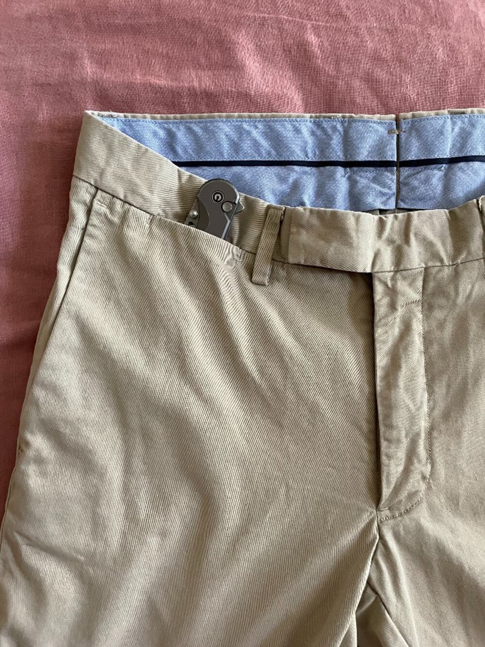 Polo Ralph Lauren Mens Khaki Stretch Slim Fit Chino Pants - Size 30W - 32L